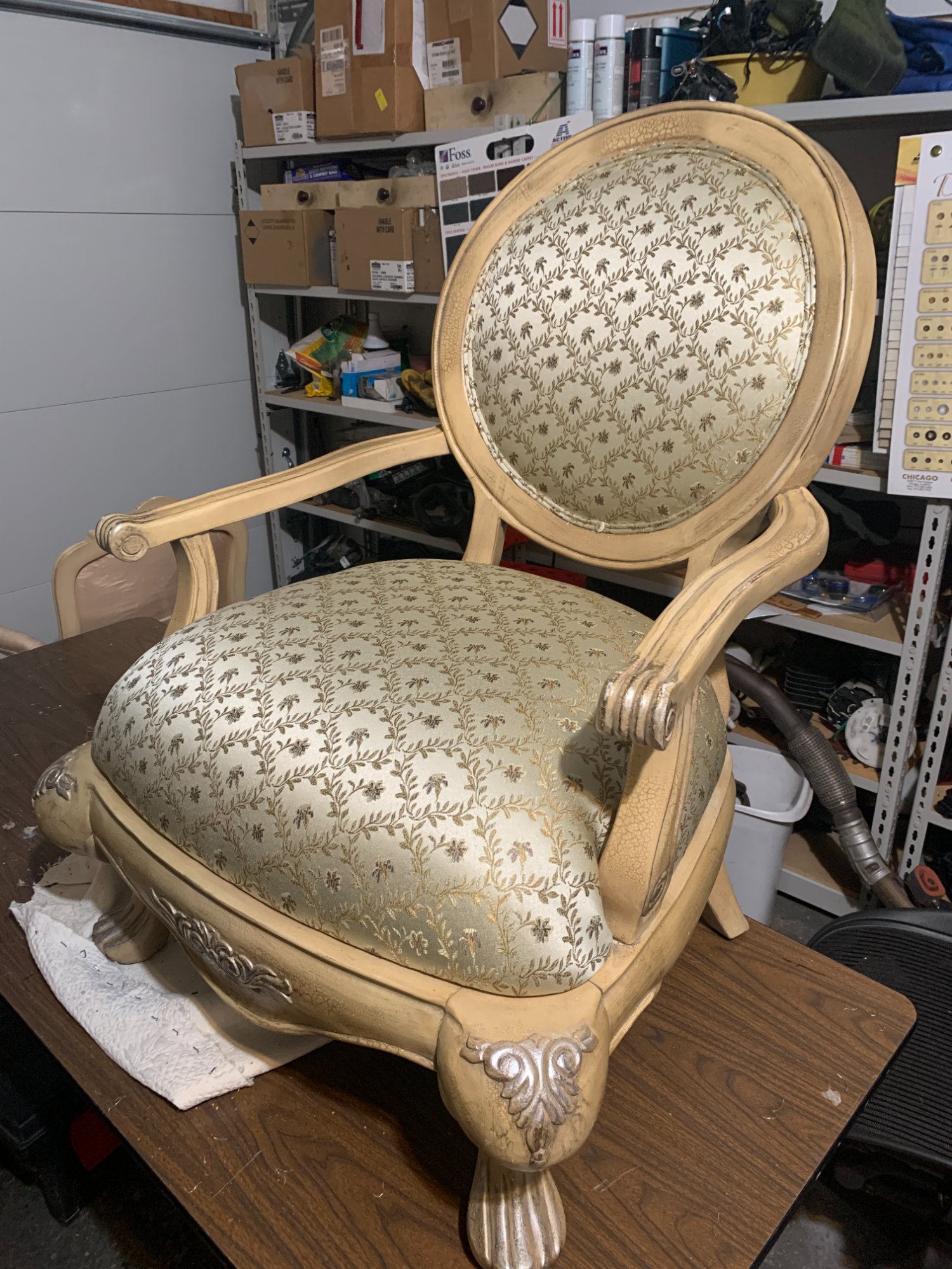 French medallion chair