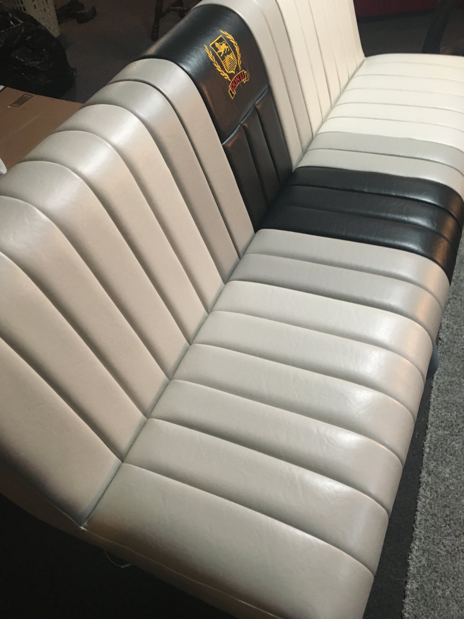 Boat seat reupholstery