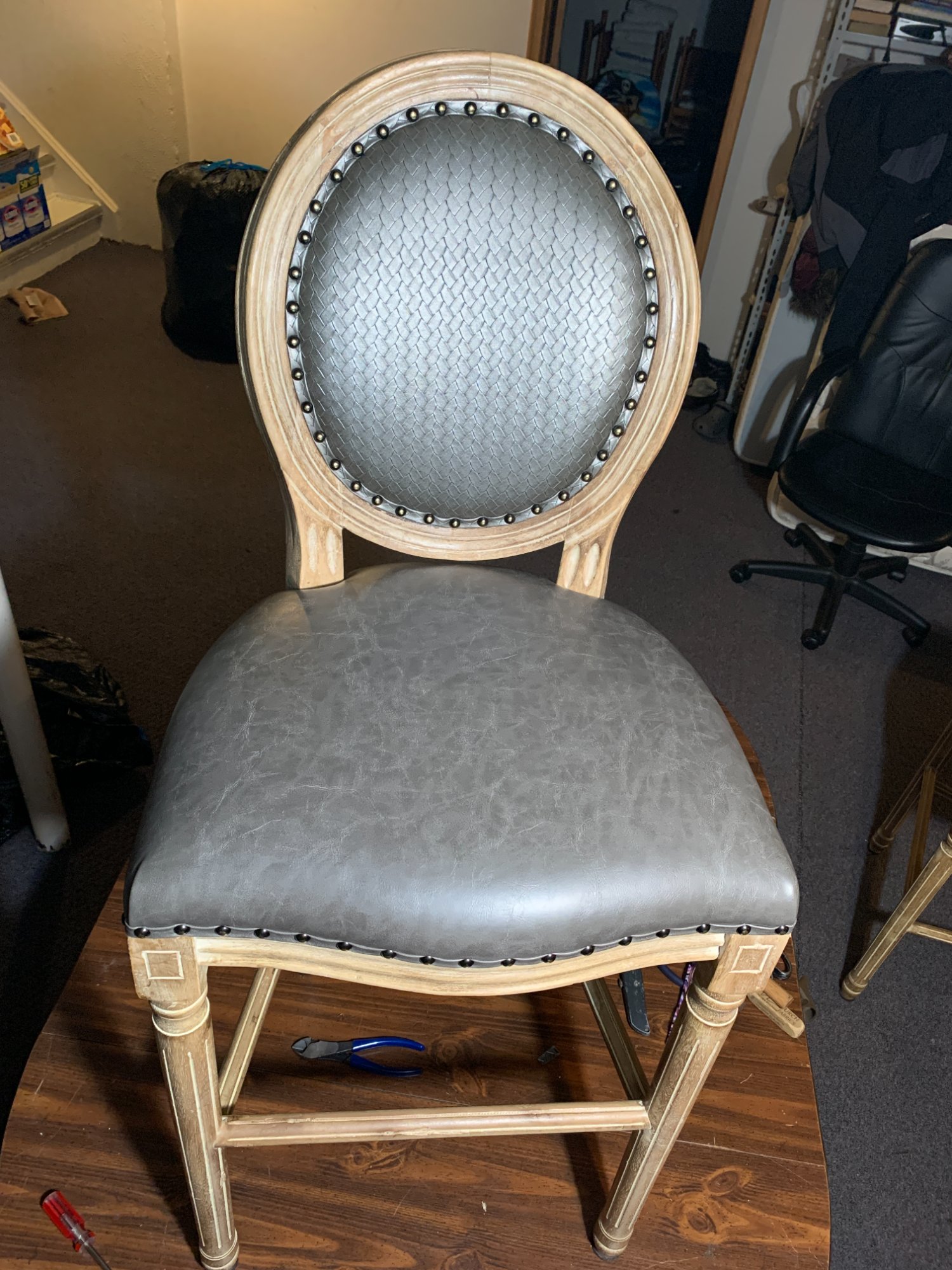 Wingback chair reupholstery